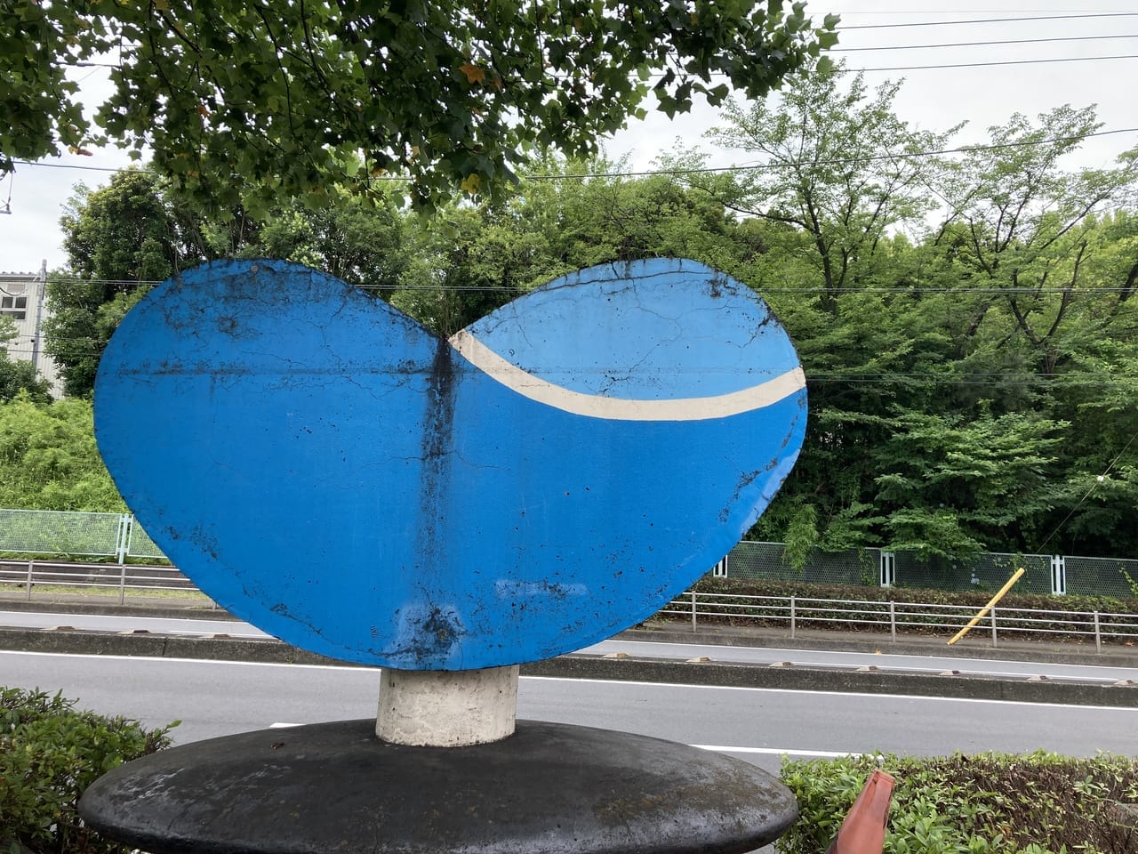 尻手黒川道路沿いの歩道