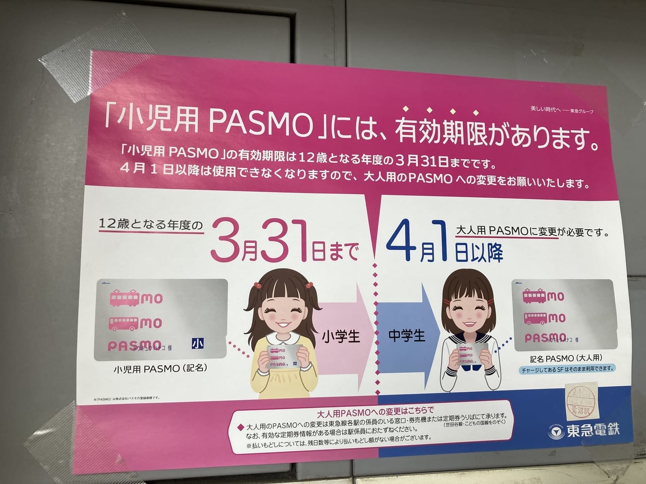 小児用PASMOの有効期限