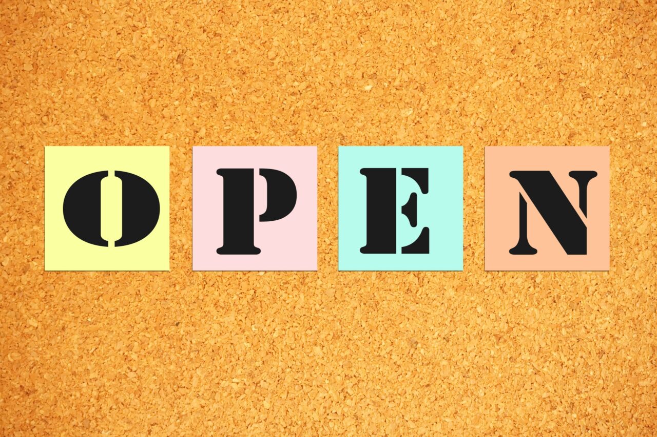 OPENの付箋